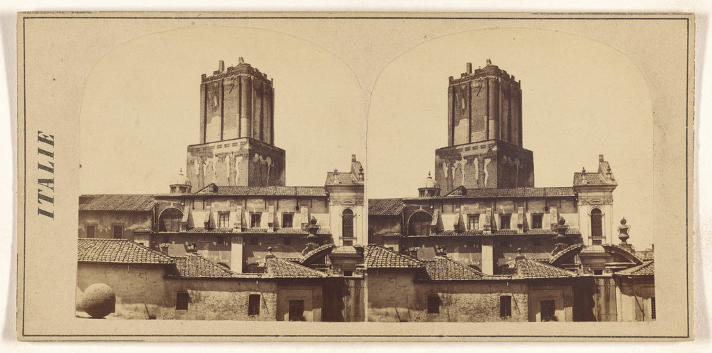 Unknown maker, Italian:Rome. Torre di Nerone. Tour de Neron., Poster Print Wall Art