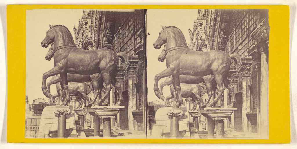Unknown maker, Italian:[Le quattro Cavallis sopra le chiesa , Poster Print Wall Art
