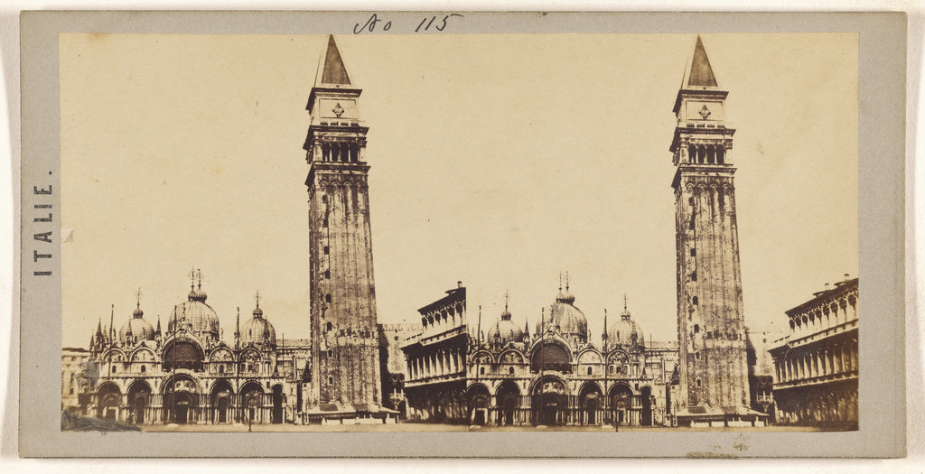 Unknown maker, Italian:[Ensemble de la place St Marc, Venise, Poster Print Wall Art
