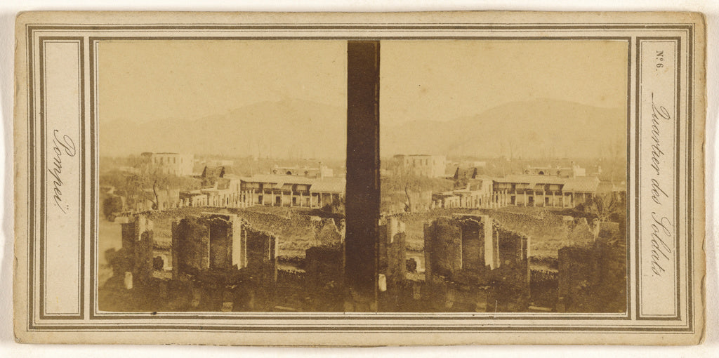 Unknown maker, Italian:Quartier des Soldats. Pompei., Poster Print Wall Art