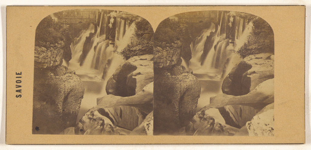 Unknown maker, Italian:[Cascade de Gresy-sur-Aix. vue prise ,16x12"(A3)Poster