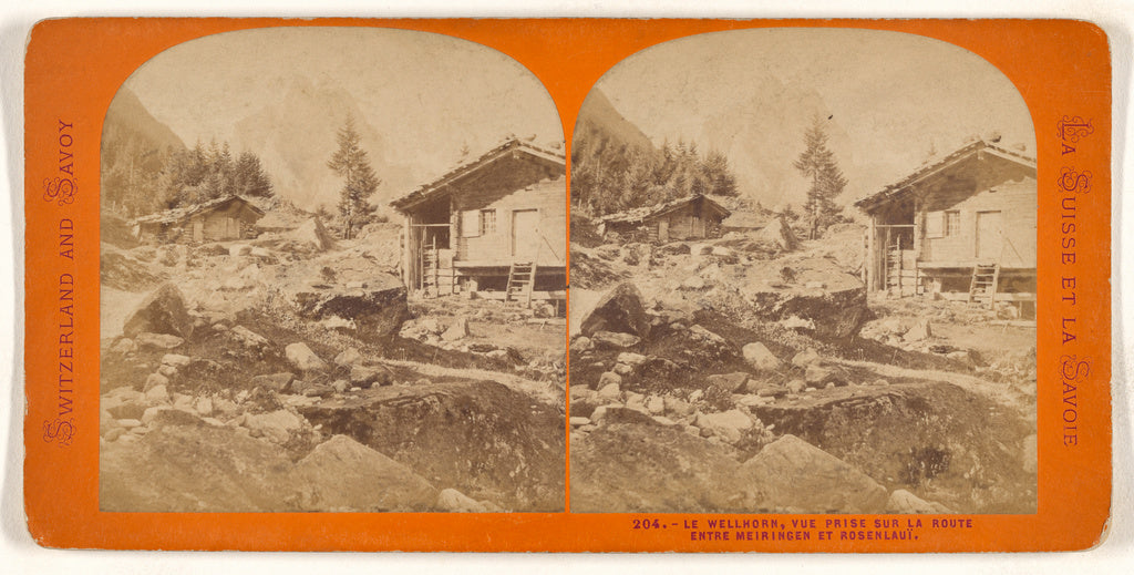 Unknown:Le Wellhorn, Vue Prise Sur la Route Entre Meiringen , Poster Print Wall Art