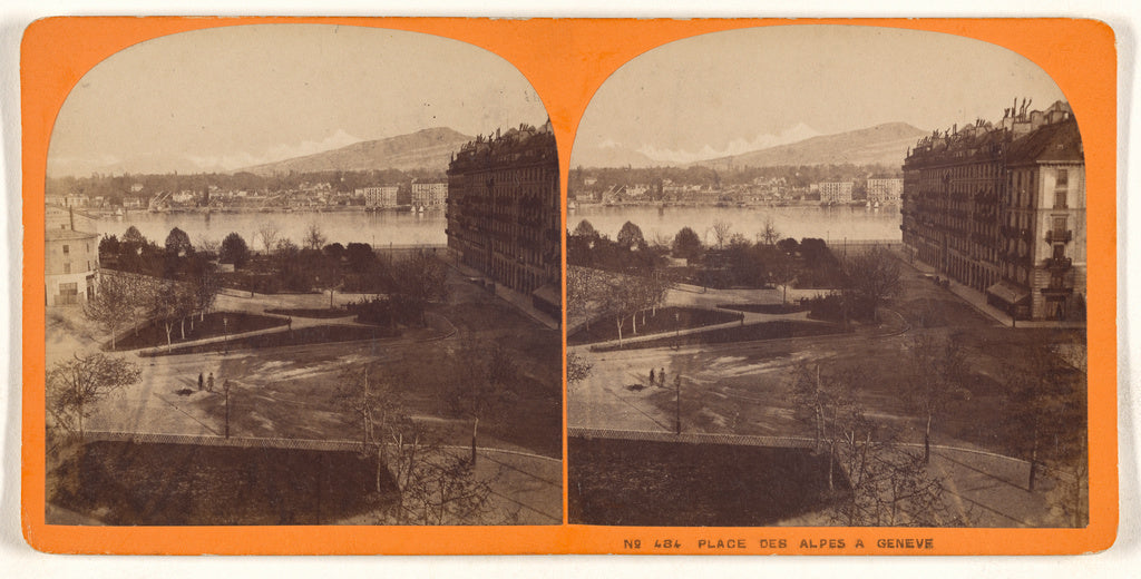 Unknown:Place des Alpes a Geneve, Poster Print Wall Art