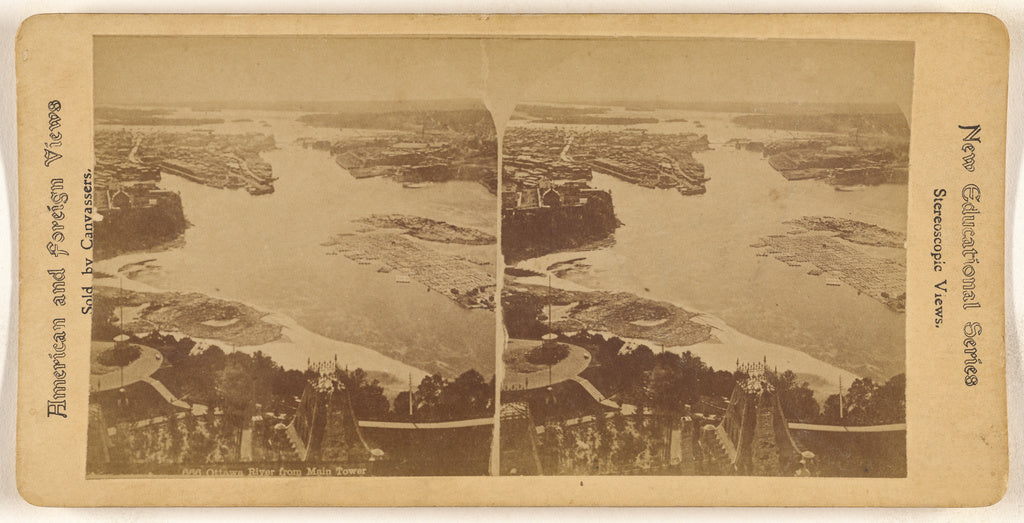 Unknown maker, Canadian:Ottawa River from Main Tower, Poster Print Wall Art