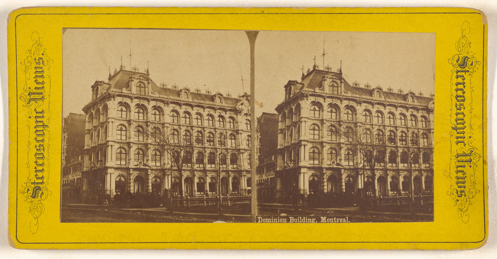 Unknown maker, Canadian:Dominion Building, Montreal., Poster Print Wall Art