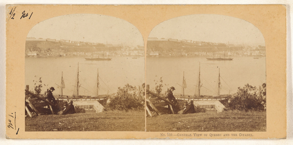 Unknown maker, Canadian:General View of Quebec, and the Cita, Poster Print Wall Art