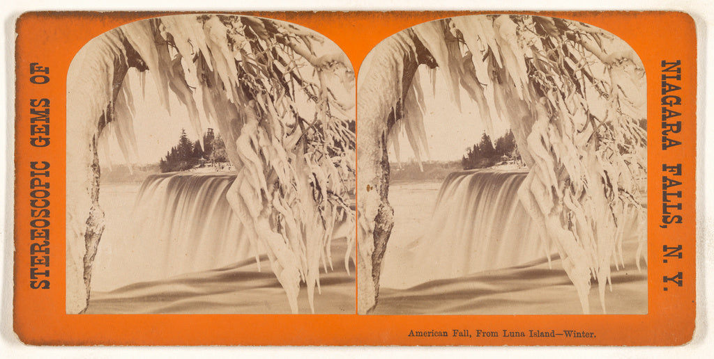 Unknown maker, Canadian:American Fall, From Luna Island - Wi, Poster Print Wall Art