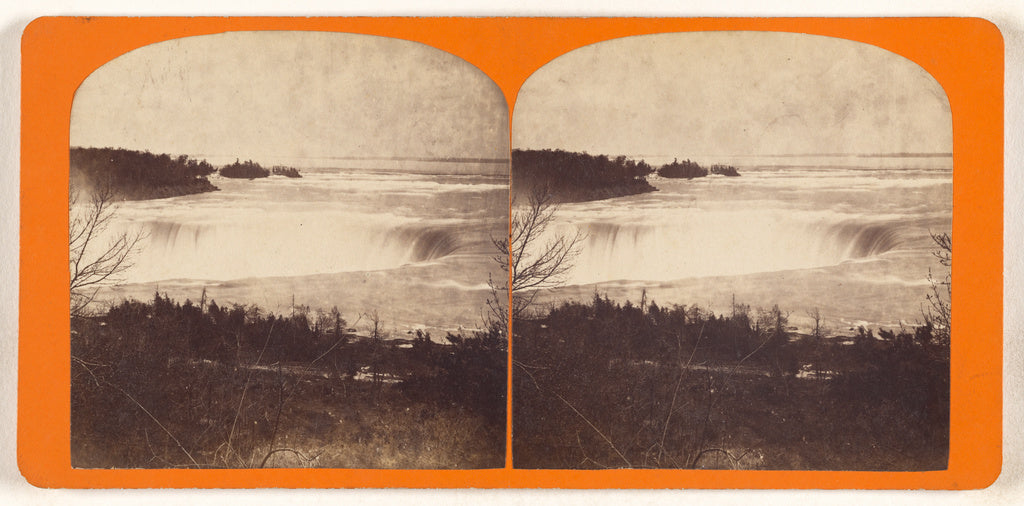 Unknown maker, Canadian:[Horse Shoe fall near the Burning Sp, Poster Print Wall Art