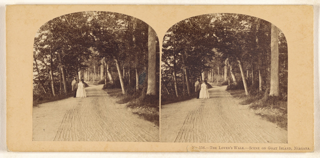 Unknown maker, Canadian:The Lovers' Walk. Scene on Goat Isla, Poster Print Wall Art