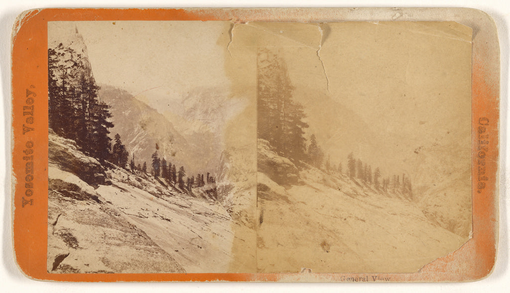 Unknown maker, American:General View. Yosemite Valley, Calif, Poster Print Wall Art
