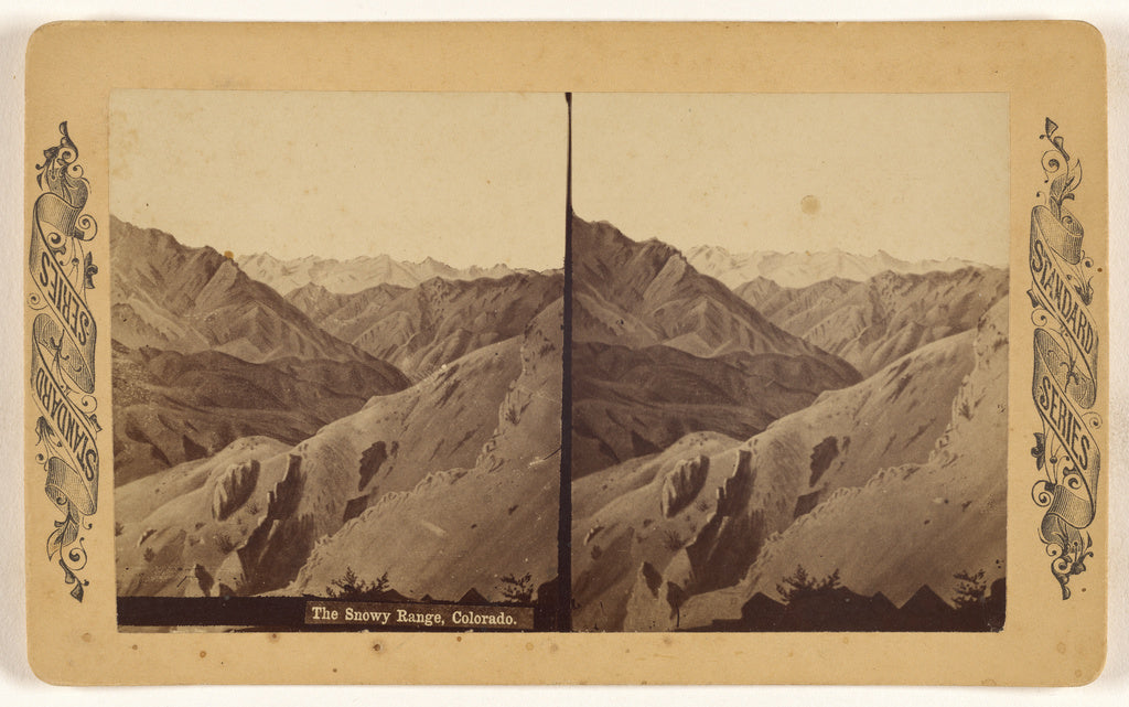 Unknown maker, American:The Snowy Range, Colorado., Poster Print Wall Art