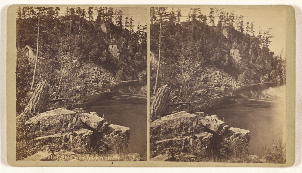 Unknown maker, American:Dalles St. Croix (down river), Poster Print Wall Art