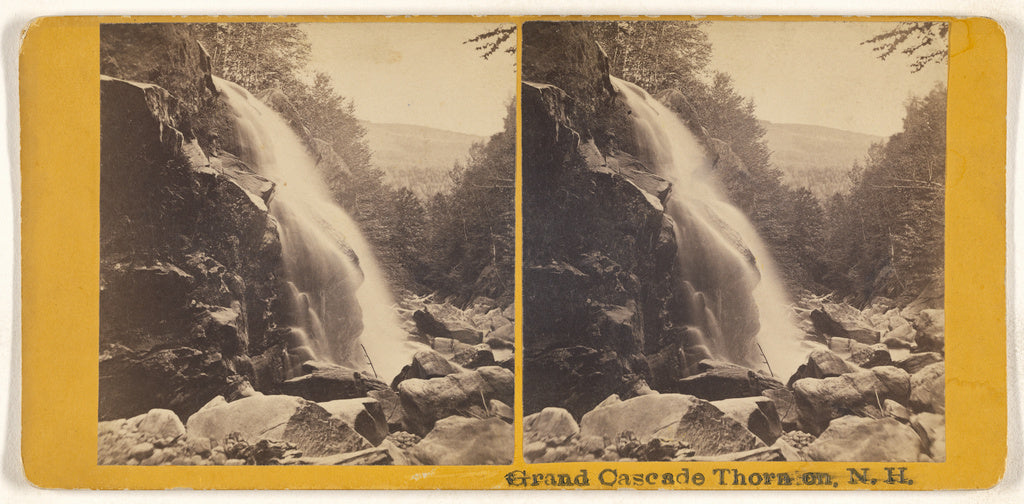 Unknown maker, American:Grand Cascade Thornton, N.H., Poster Print Wall Art