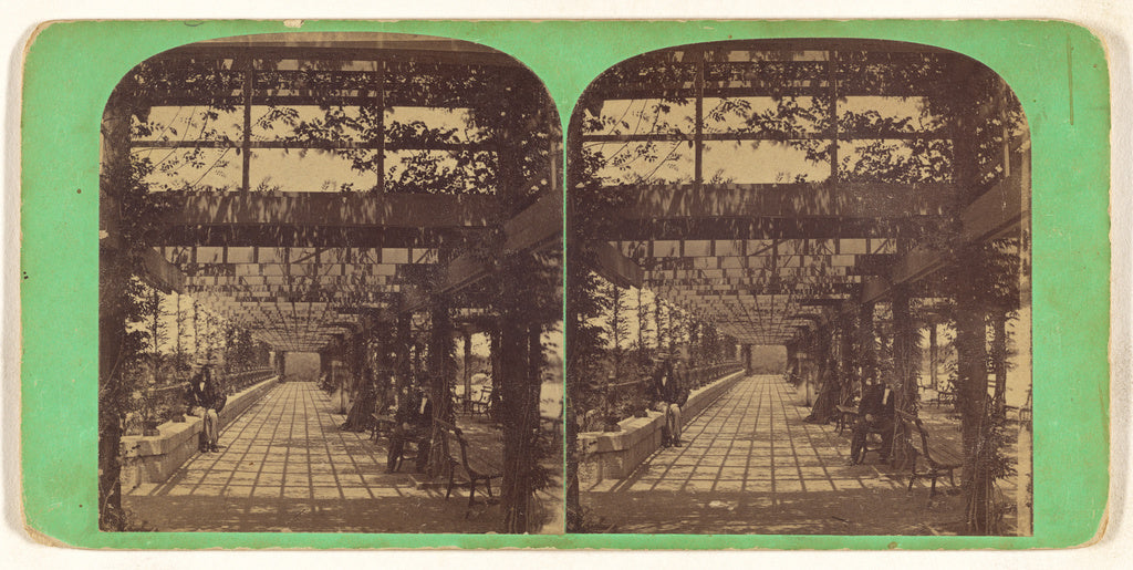 Unknown maker, American:The Vine Clad Arbor. Central Park, N, Poster Print Wall Art