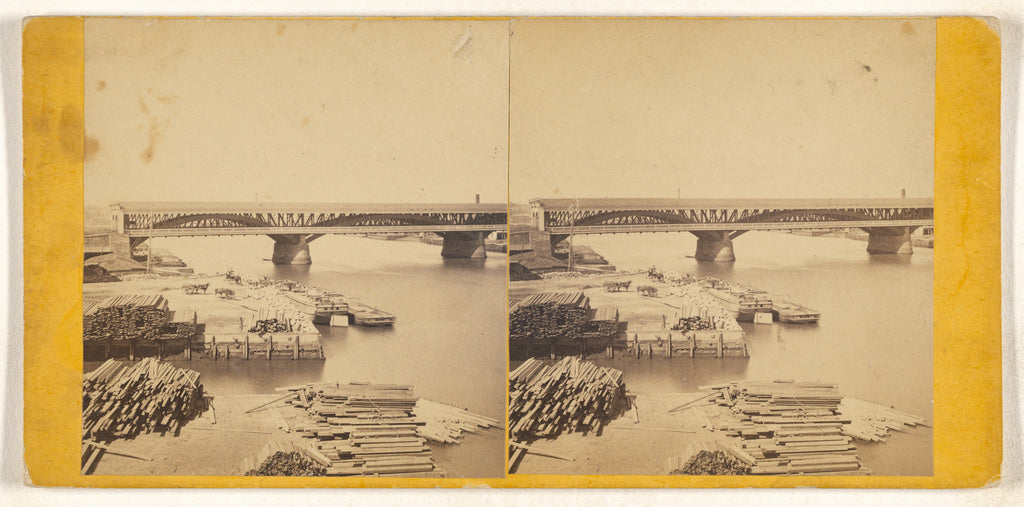 Unknown maker, American:[Market Street Brdge, Philadelphia, , Poster Print Wall Art