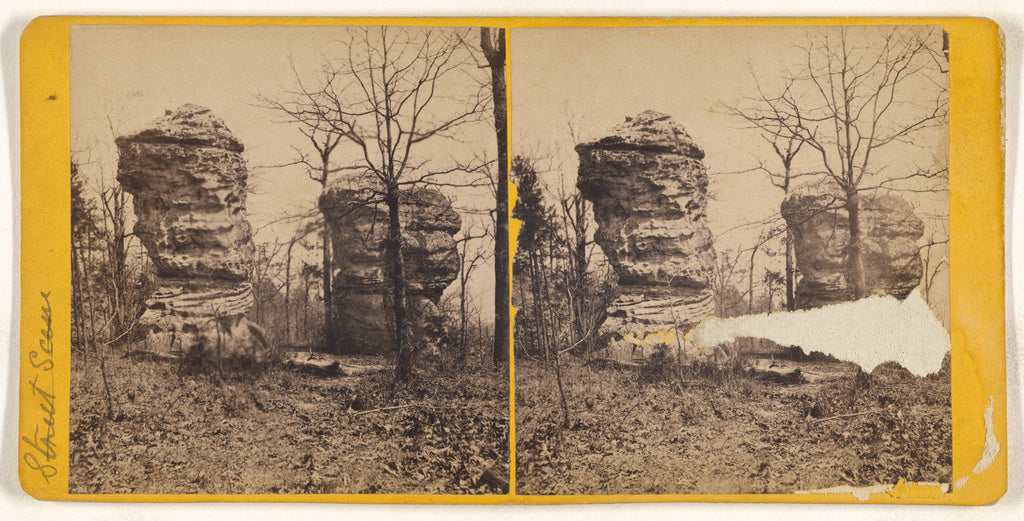 Unknown maker, American:[Twin Sisters: Rock City. 4 Miles fr, Poster Print Wall Art
