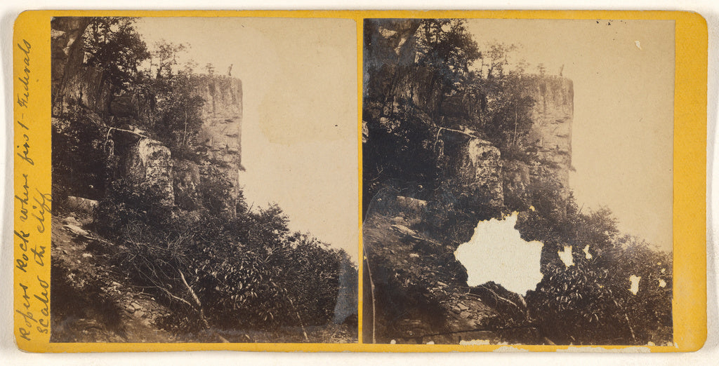 Unknown maker, American:[Ropers Rock where first Federals sc, Poster Print Wall Art