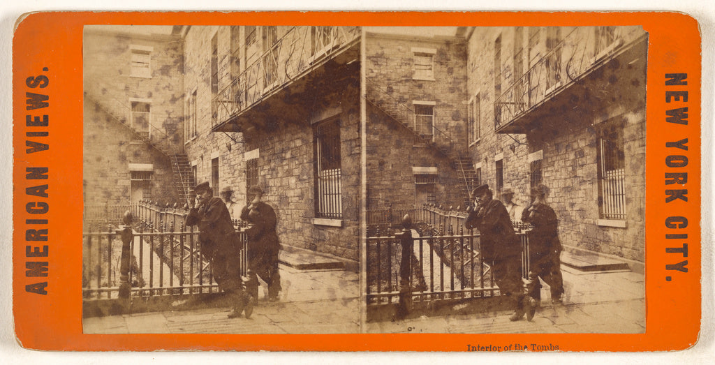 Unknown maker, American:Interior of the Tombs. New York City, Poster Print Wall Art