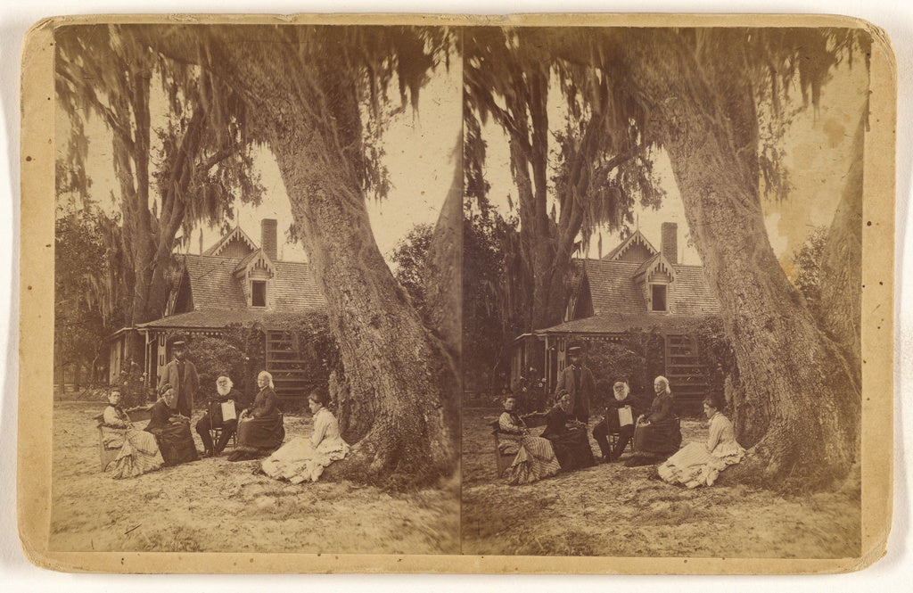 Unknown maker, American:[H(arriet) B(eecher) Stowe home in F, Poster Print Wall Art