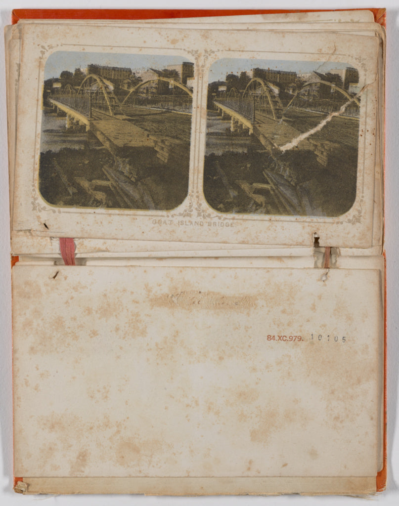 Unknown:Goat Island Bridge., Poster Print Wall Art