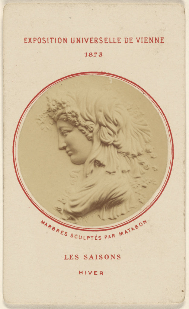 Unknown maker, French:Les Saisons. Hiver. Marbres Sculptes P, Poster Print Wall Art