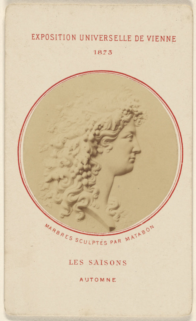 Unknown maker, French:Les Saisons. Automne. Marbres Sculptes, Poster Print Wall Art