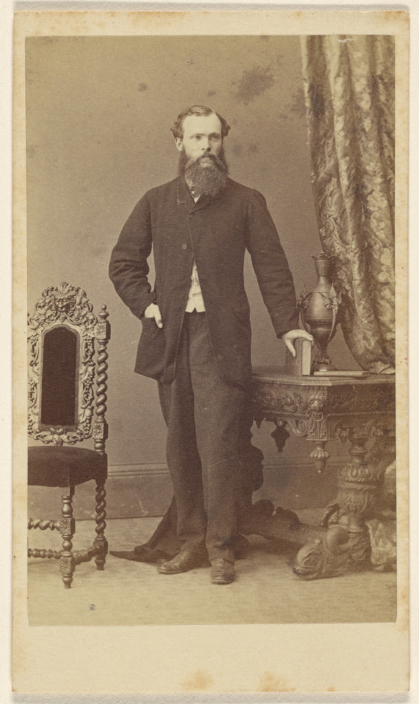 Schwarzschild & Co.:[Full-bearded man, standing, with hand o, Poster Print Wall Art