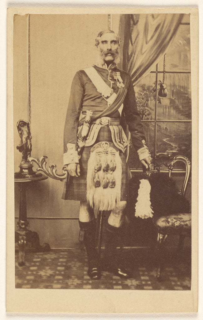F.W. Baker:[Unidentified bearded man with metals on chest, w, Poster Print Wall Art