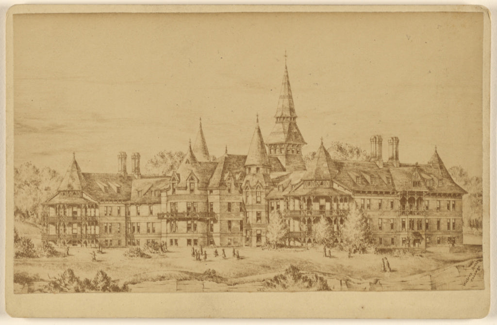 Unknown maker, American:Place New St. Marys Hall Faribault M, Poster Print Wall Art