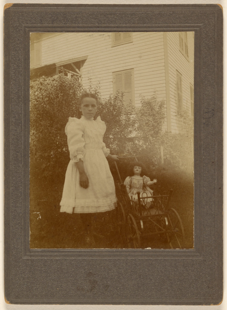 Unknown maker, American:[Unidentified little girl in white d, Poster Print Wall Art