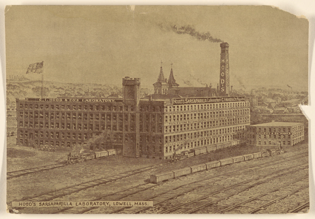 C.I. Hood & CompanyAttributed to:Hood's Sarsaparilla Laborat, Poster Print Wall Art