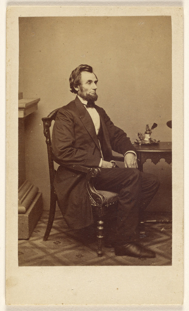 Mathew B. BradyStudio of:President Abraham Lincoln, Washingt, Poster Print Wall Art
