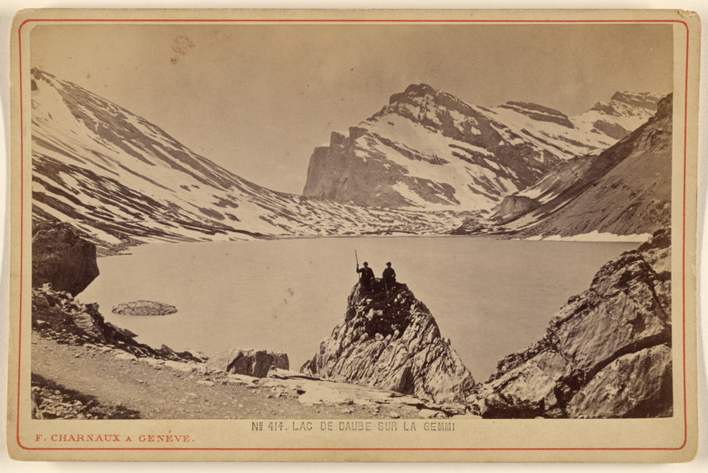 Florentin Charnaux:Lac De Daube Sur La Gemmi, Poster Print Wall Art