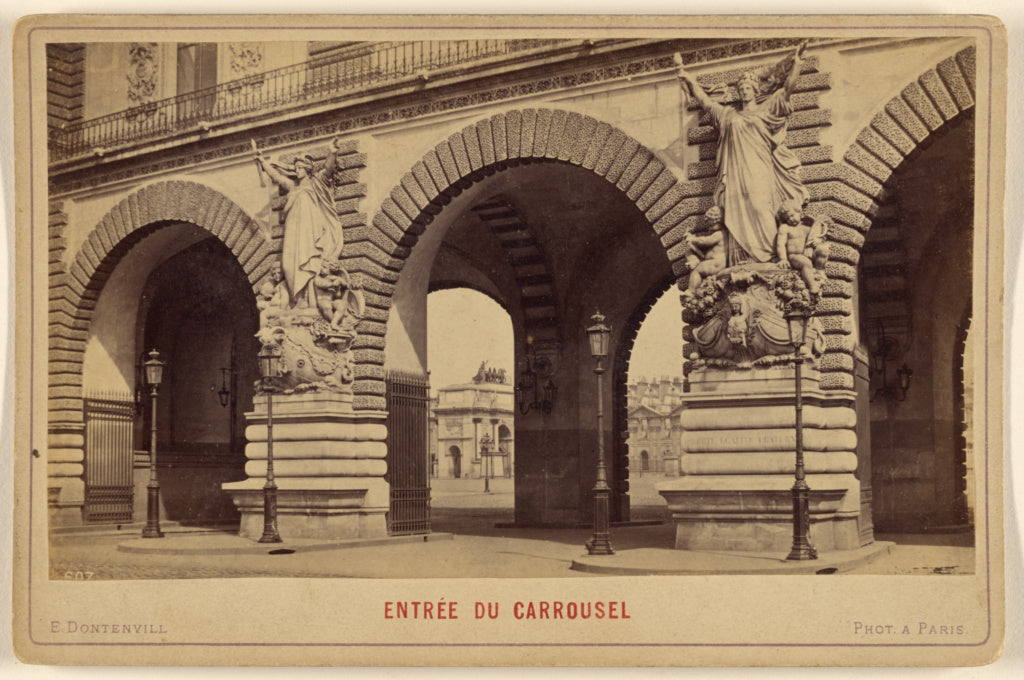 E. Dontenvill:Entree Du Carrousel, Poster Print Wall Art