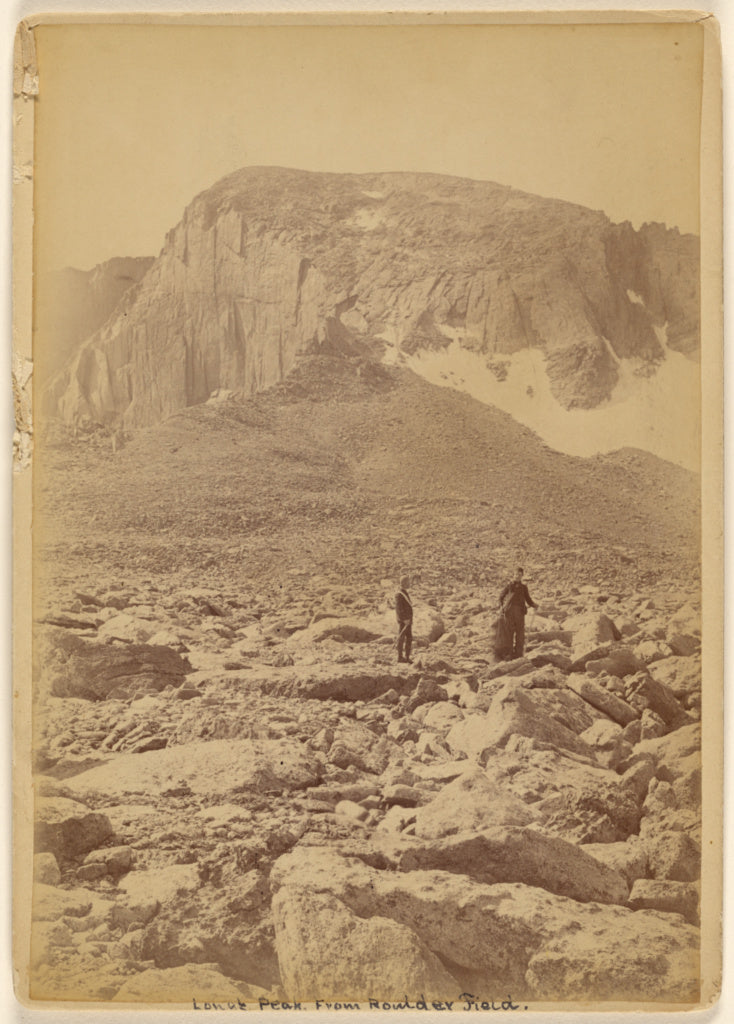 Unknown maker, American:Long's Peak From Boulder Field., Poster Print Wall Art