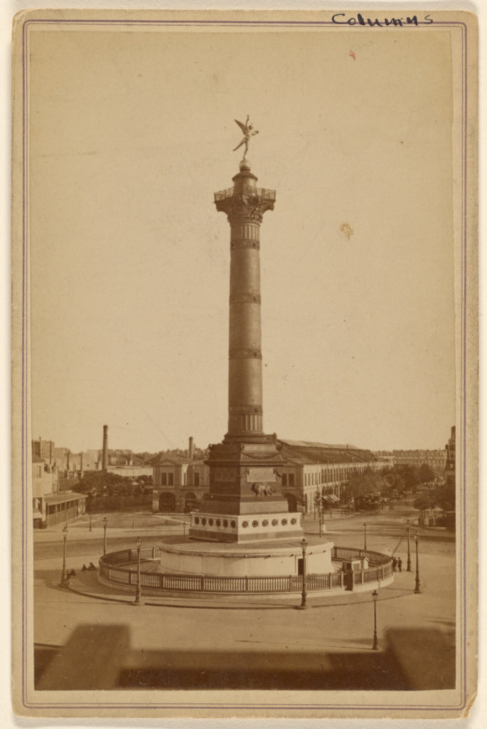 Unknown maker, French:Colonne de la Bastille, Poster Print Wall Art
