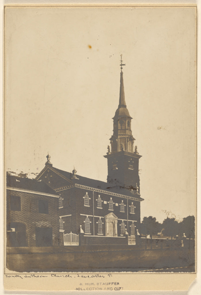Unknown maker, American:Trinity Lutheran Church. Lancaster P, Poster Print Wall Art