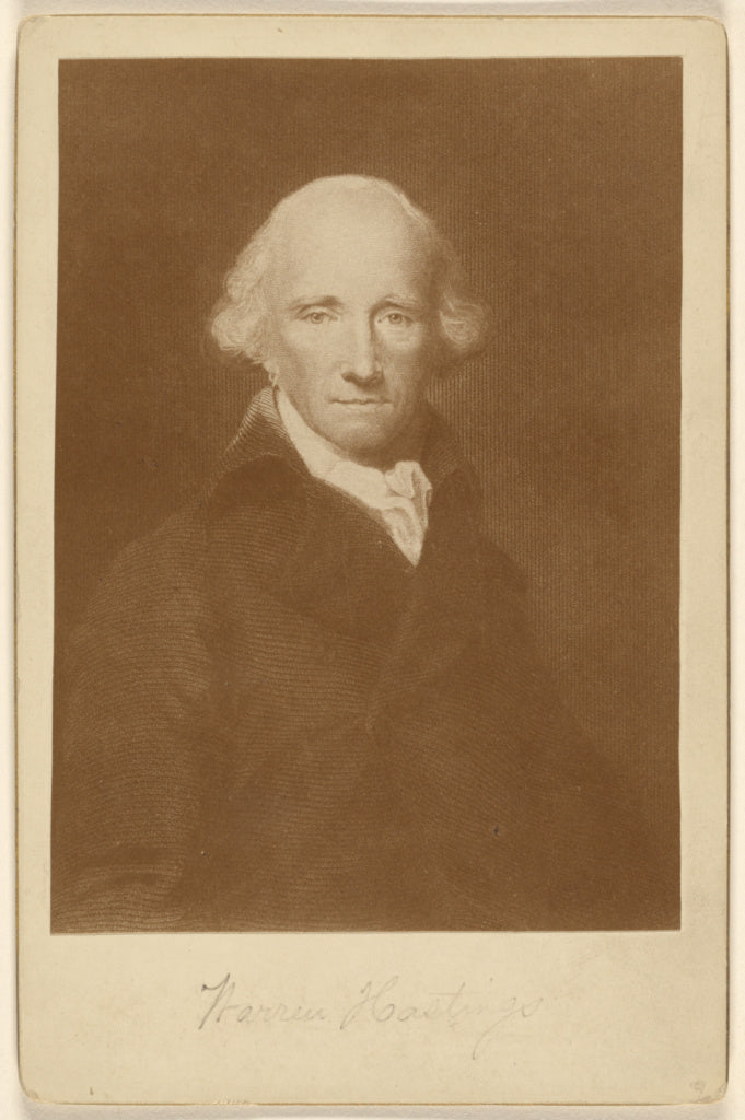 Unknown maker, British:Warren Hastings (from an engraving), Poster Print Wall Art