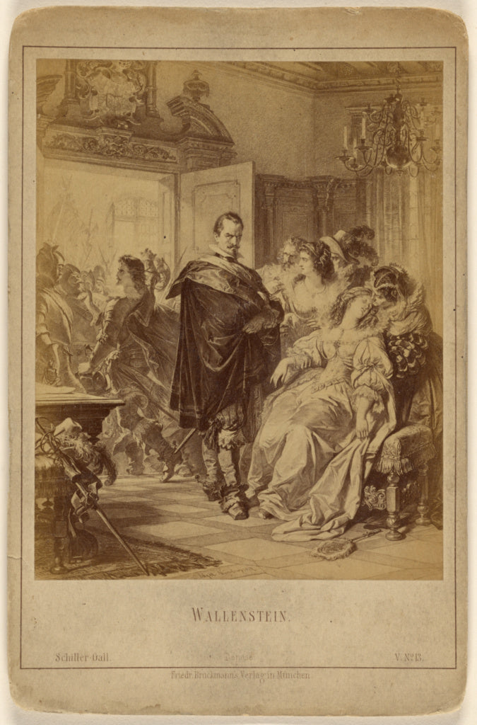 Friedrich Bruckmann:Wallenstein [a painting by C. Jaeger, Nu, Poster Print Wall Art