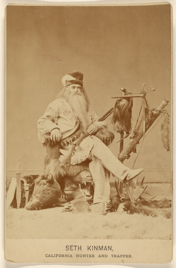 Elliott & Armstead:Seth Kinman, California Hunter and Trappe, Poster Print Wall Art