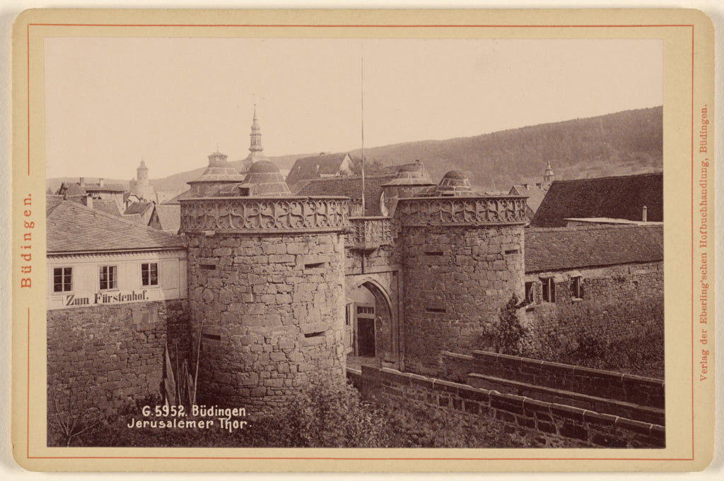 Eberling'schen:Budingen. Jerusalmer Thor., Poster Print Wall Art