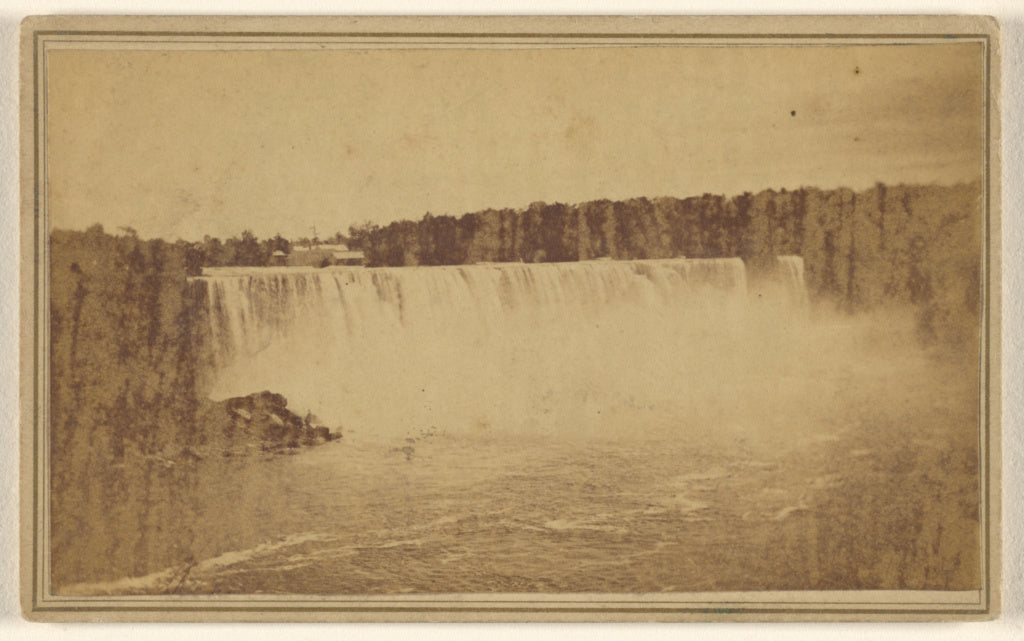 Samuel J. Mason:American Falls from Below, Poster Print Wall Art