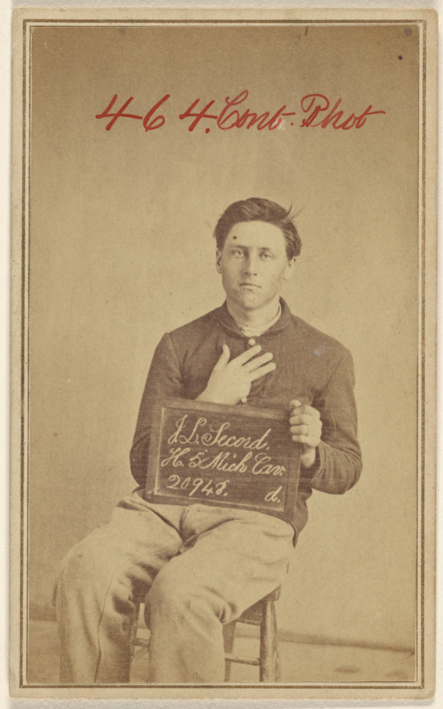 William H. BellAttributed to:J.L. Secord. H.5. Mich Cav. 209, Poster Print Wall Art