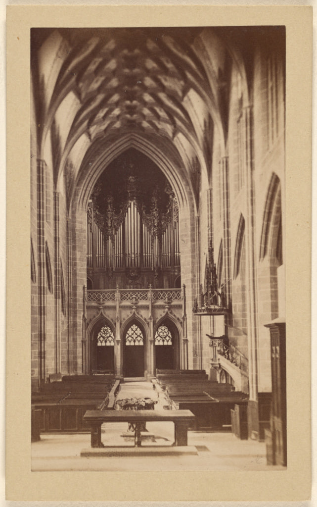 M. Vollenweider:Berne cathedrale., Poster Print Wall Art