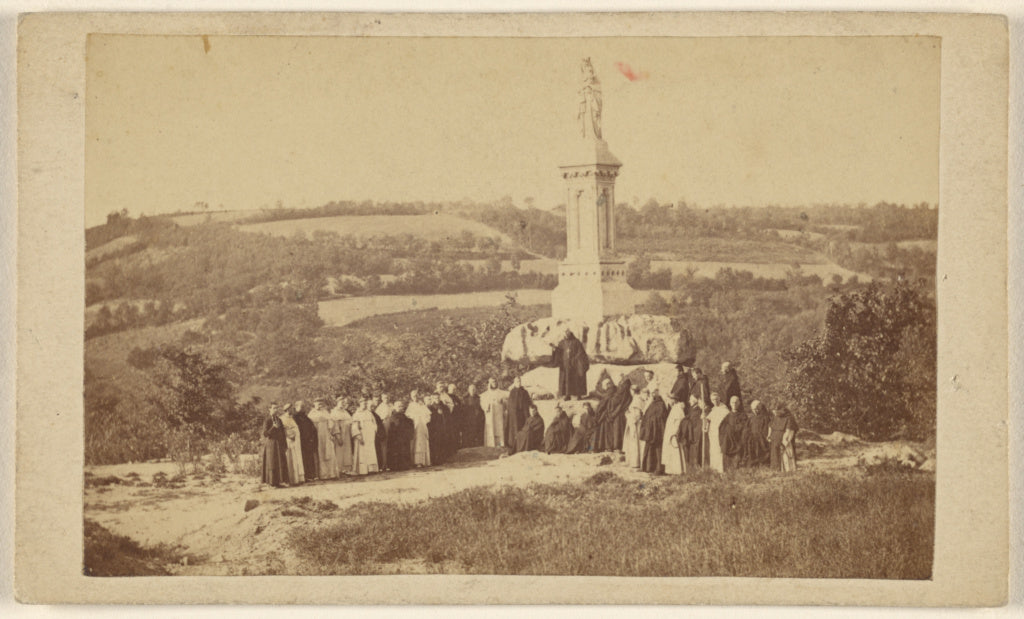 Unknown maker, French:[Statue of Sainte Marie de la Pierre q, Poster Print Wall Art