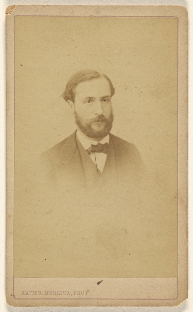 Xavier Merieux:[Unidentified bearded man, printed in vignett, Poster Print Wall Art
