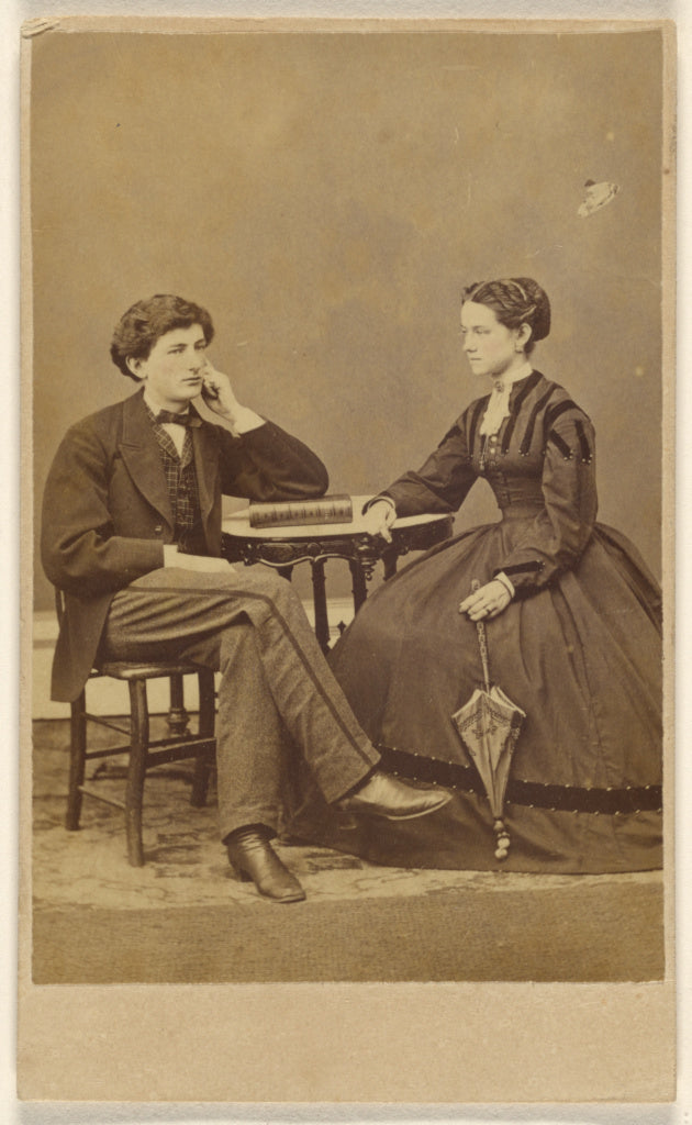 S.G. Sheaffer & Company:[Unidentified couple seated: man wit, Poster Print Wall Art