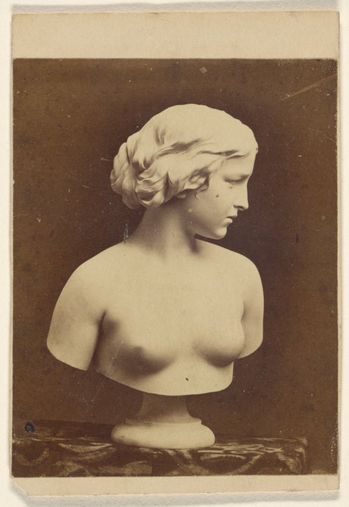 Erastus D. Palmer:White Captive [sculpture of a female torso, Poster Print Wall Art