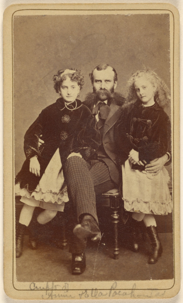 S.A. Thomas:[Unidentified bearded man with two unidentified , Poster Print Wall Art