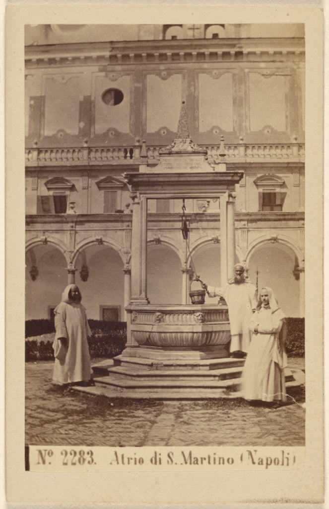 Sommer & Behles:Atrio di S. Martino (Napoli), Poster Print Wall Art